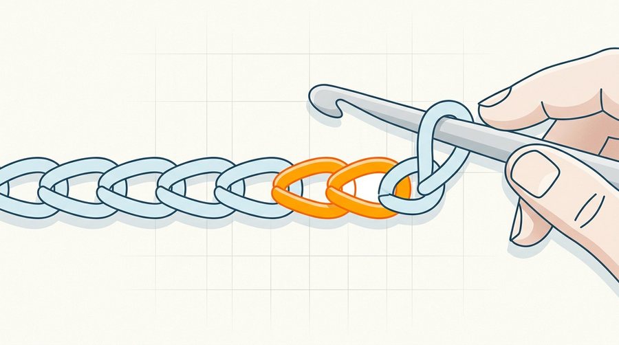 Diagrama real do guia: a correntinha ponto a ponto